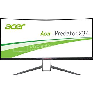 34" Acer Predator X34 - Specifications