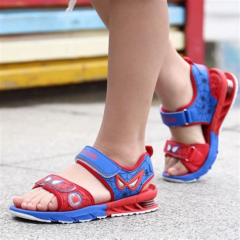 2019 New Summer Kids Sandals Boys Beach Spiderman Fashion Casual ...