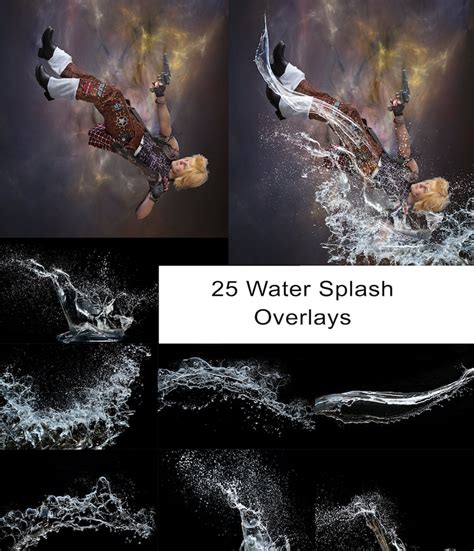 Water Splash Overlays for Photoshop - Etsy