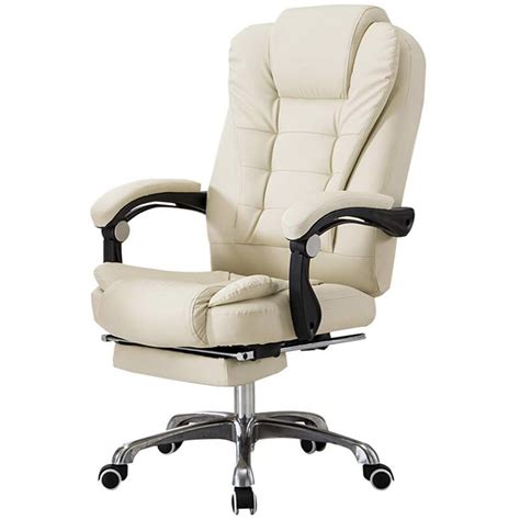 Apex Deluxe Executive Reclining Office Computer Chair with Foot Rest