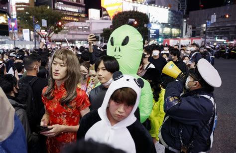 Halloween revelers fill Shibuya with security tight after Seoul crush