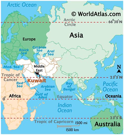 Kuwait Map / Geography of Kuwait / Map of Kuwait - Worldatlas.com