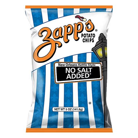 Zapp's No Salt Added Potato Chips - Shop Snacks & Candy at H-E-B