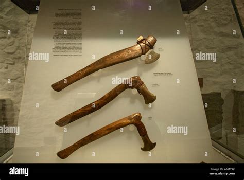 Reproductions of Bronze Age Axes displayed at the Rock of Cashel in ...