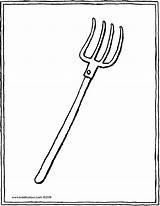 Fork Coloring Pages  Coloring Nation sketch template