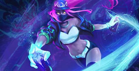 Wallpaper kda akali, league of legends, artwork, 2020 desktop wallpaper, hd image, picture ...