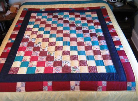 Diagonal Square Block Quilt Full Size by MountainPrideCrafts