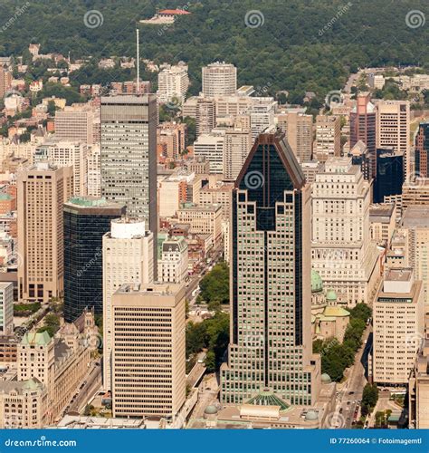 Montreal aerial view stock photo. Image of building, foot - 77260064