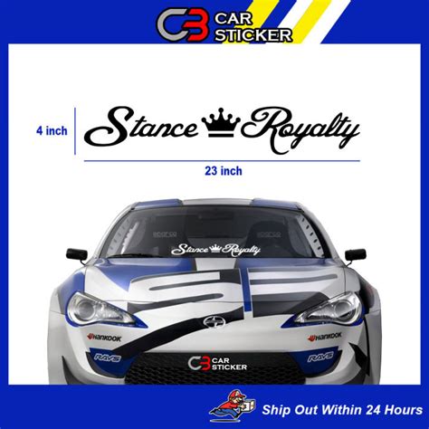 Stance Royalty Car Sticker / cs712 | Lazada