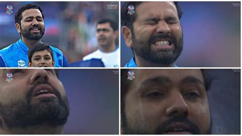 Watch: Rohit’s spine-chilling reaction during India national anthem goes viral | Cricket - The ...