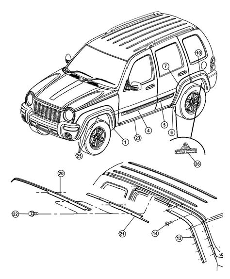 08 Jeep liberty body parts