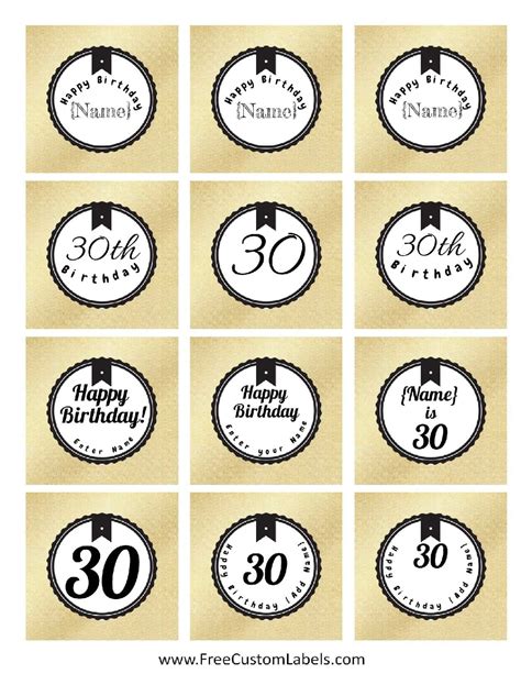 30th Birthday Cake Toppers