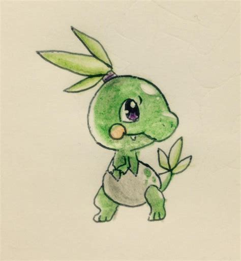 grass starter pokemon for gen 8 :D #pokemon #pokemonart #pokemondrawing #pokemonfanart #fakemon ...