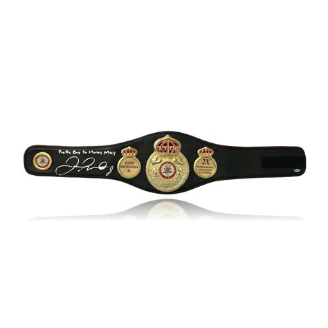 Floyd Mayweather Jr. // Signed WBA Boxing Belt - Inscriptagraphs ...