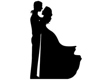 Bride And Groom Dancing Silhouette at GetDrawings | Free download