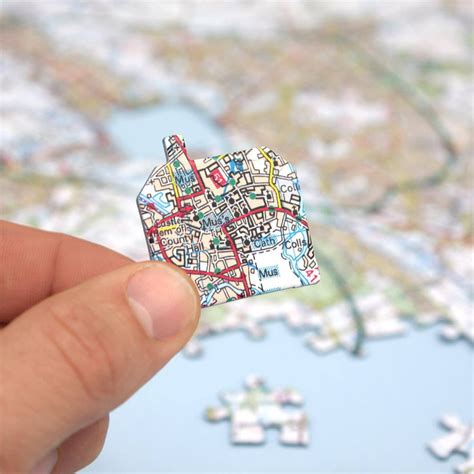 Personalised Map Jigsaw Puzzle - centred on your home address Postcode