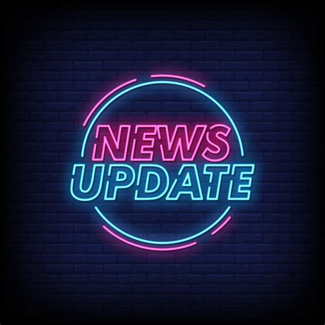 News Update Neon Signs Style Text Vector 2424469 Vector Art at Vecteezy