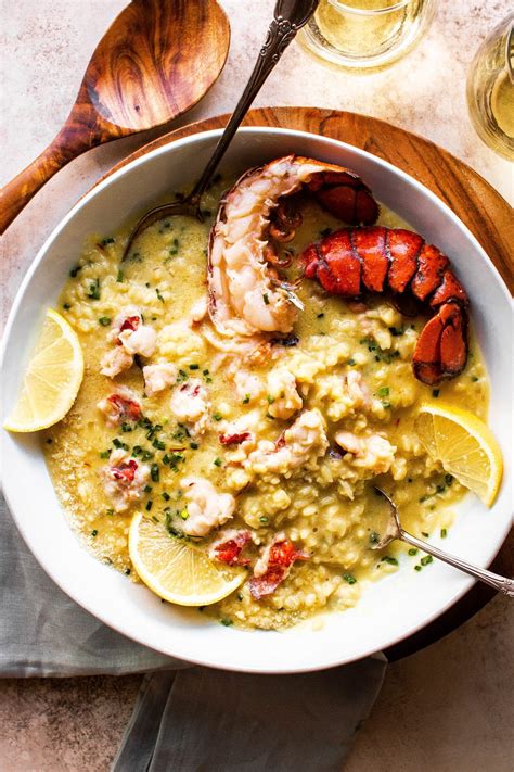 Butter Poached Lobster Risotto | So Much Food