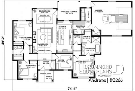 Simple Ranch House Plans and Small Modern Ranch Plans