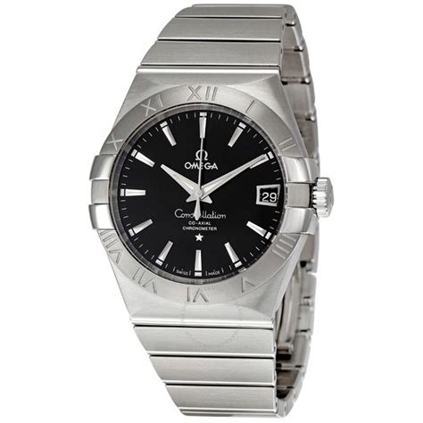 Omega Constellation Black Dial Automatic Men's Watch 12310382101001 - Constellation - Omega ...