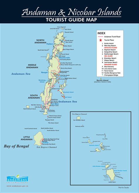 Andaman Tourist Map - Andaman Guide