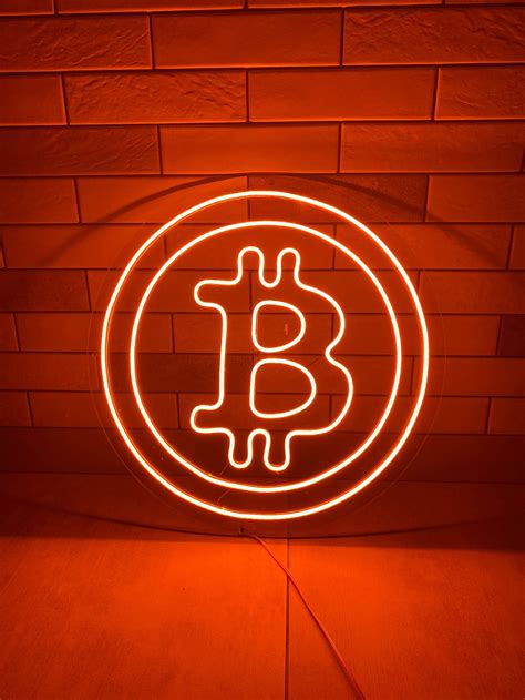 Bitcoin LED Neon Sign Wall Decor Wall Sign Neon Lights | Etsy