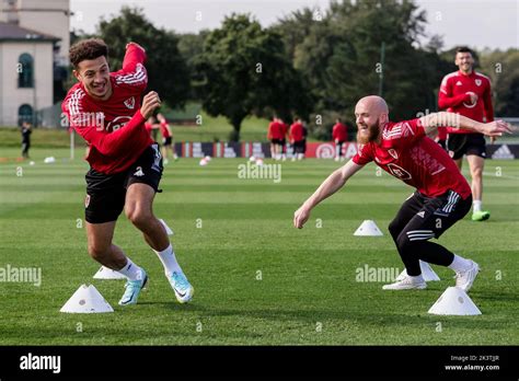 PONTYCLUN, WALES - 20 SEPTEMBER 2022: Wales' Ethan Ampadu and Wales ...