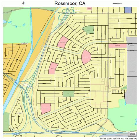 Rossmoor California Street Map 0663050