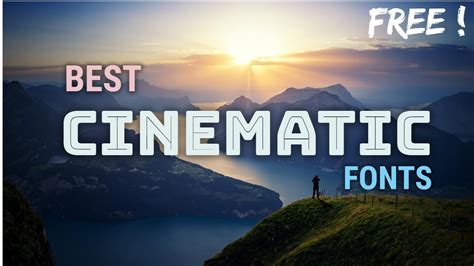 Top 20 BEST FREE CINEMATIC FONTS for 2020! || OmniBits - YouTube