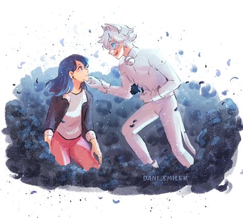 Marinette and Chat Blanc - Miraculous Ladybug Fan Art (44426310) - Fanpop