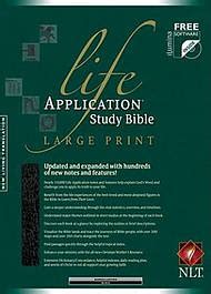 NLT Life Application Study Bible: Black, Bonded Leather, Large Print, Thumb Indexed | Free ...