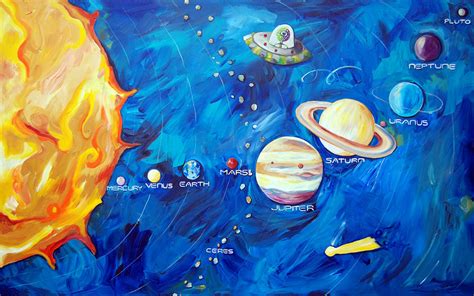 Solar System - Space art for kids by Cici Art Factory