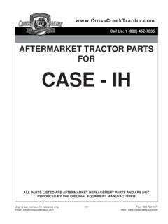 Aftermarket Case IH Tractor Parts Catalog / aftermarket-case-ih-tractor-parts-catalog.pdf / PDF4PRO