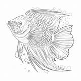 Fish Coloring Pages Free Printable  Mimi Panda sketch template