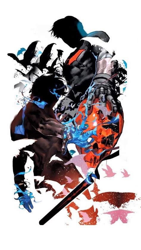 Nightwing And Red Hood Wallpaper (Artwork by Yasmine Putri) : DCcomics | Red hood wallpaper, Dc ...