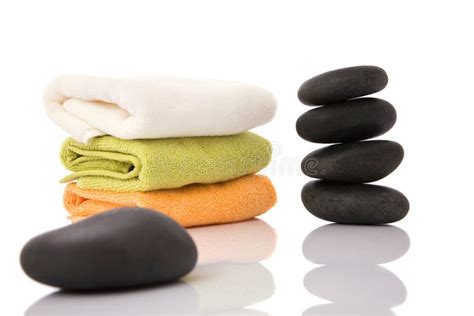 Volcanic stone massage stock image. Image of skin, sensuality - 7688479