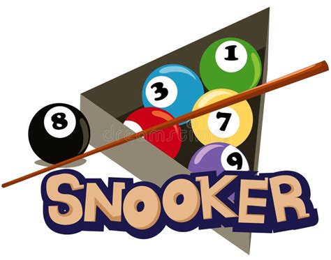 Snooker stock vector. Illustration of book, preschool - 20717816