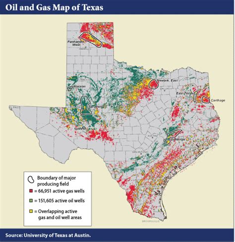 Map Of Texas Oil And Gas Fields – Map Vector