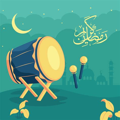 Ramadan Kareem Bedug Background 2374033 Vector Art at Vecteezy