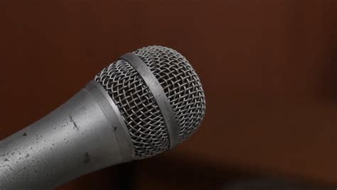 Test Microphone By Soft Knocking Stock Footage Video 7515385 - Shutterstock