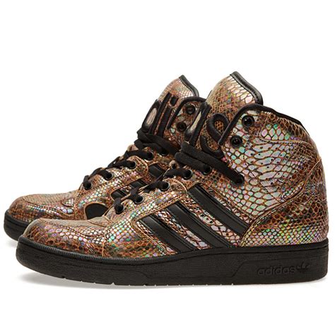 Adidas ObyO x Jeremy Scott Instinct Hi Rainbow Black | END.