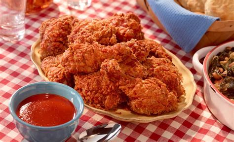 Cajun Fried Chicken - Louisiana Hot Sauce