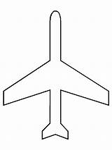 Easy Airplane For Preschool Coloring Page  Free Printable Pages sketch template