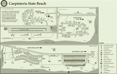 Carpinteria State Beach Map - Ontheworldmap.com