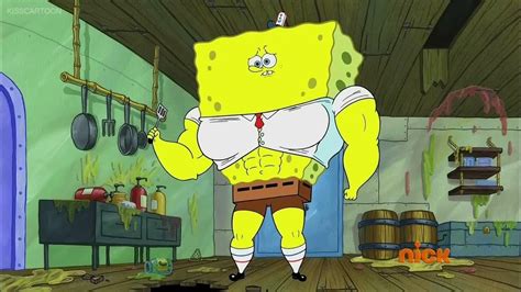 SpongeBob- Squidward and SpongeBob Muscle Growth - YouTube