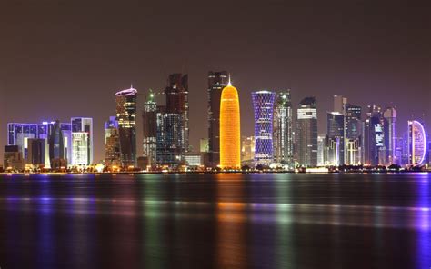 Doha Skyline At Night, Qatar | ITVibes