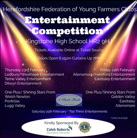 HFYFC Entertainment Competition at Kingstone High School event tickets from TicketSource