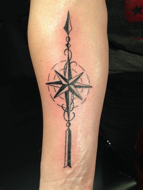 Compass Rose, tattoo, forearm, | Rose tattoo forearm, Compass rose ...