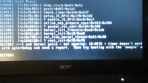 boot - Trouble with Installation on Acer Aspire One Cloudbook 14. "Kernel panic - not syncing ...