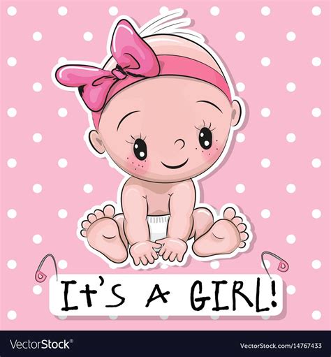 Greeting card it is a girl with baby on a pink dots background. Download a Free Preview or High ...